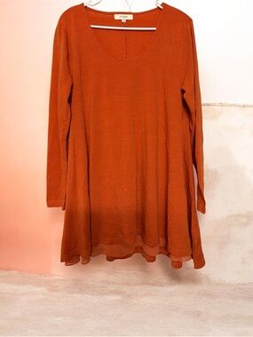 Umgee Long-Sleeve Swing Tunic/Dress